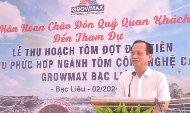 Tập đoàn Growmax sẽ đầu tư khu phức hợp nuôi tôm, nhà máy thức ăn, sản xuất tôm giống, xuất khẩu… tại huyện Đông Hải, tỉnh Bạc Liêu.